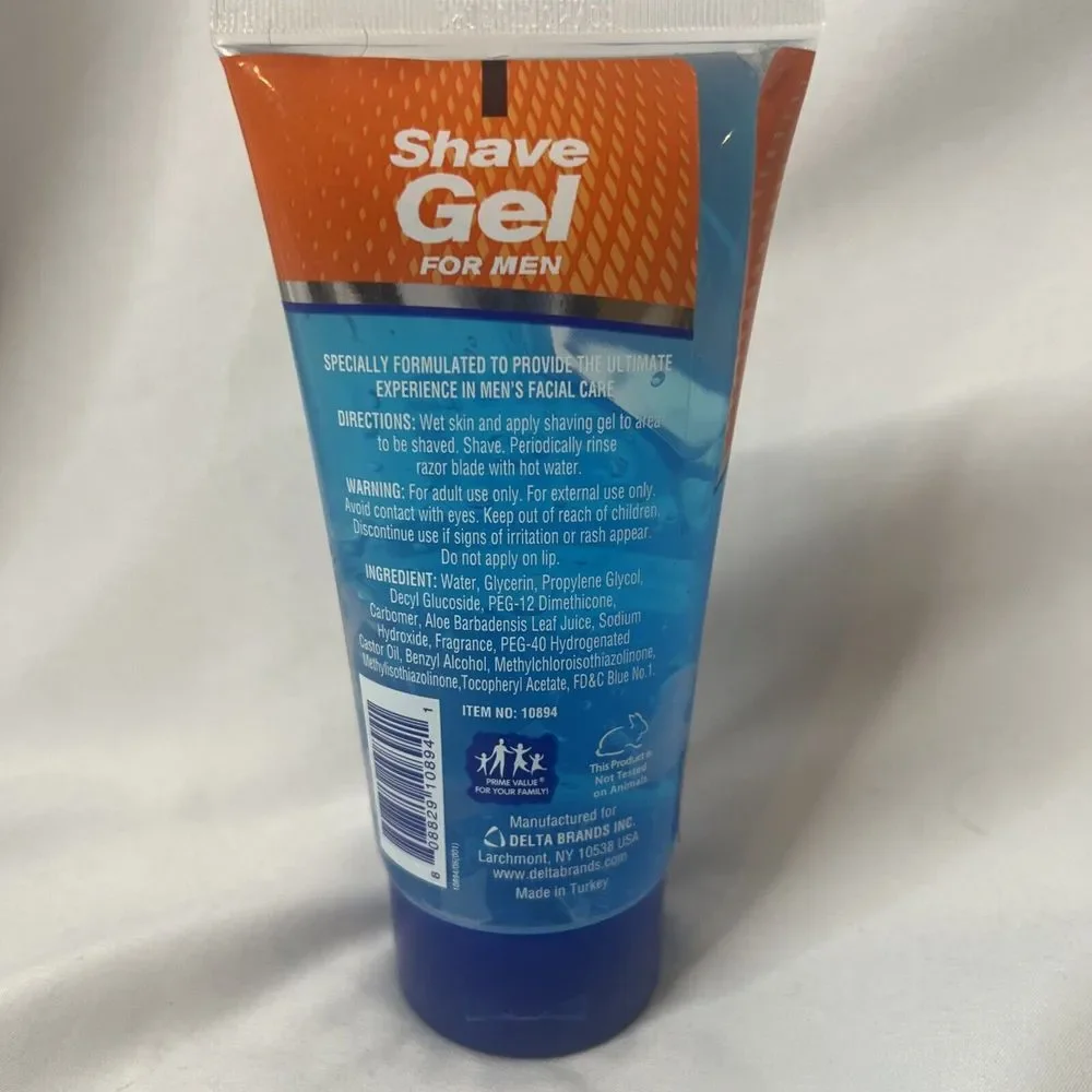 Lucky For Men Shave Gel Sensitive Skin Care 6 Fl Oz‎ NEW